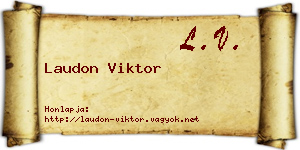Laudon Viktor névjegykártya